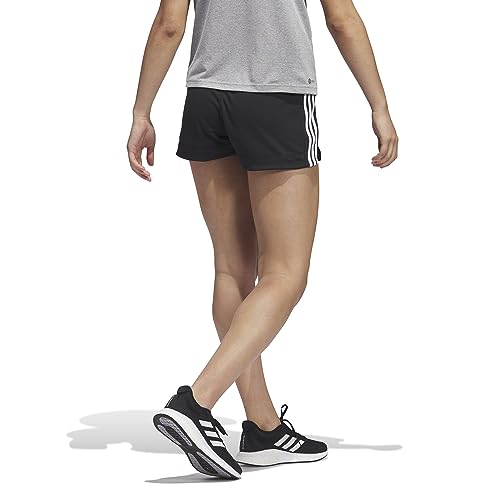 adidas Pacer 3-Stripes Knit Shorts Pantalones Cortos de Deporte, Mujer, Black/White, M