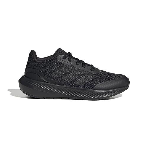 adidas RunFalcon 3 Lace Shoes, Zapatillas Unisex niños, Core Black Core Black Core Black, 36 EU