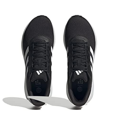 adidas Runfalcon 3.0 Shoes, Zapatillas Hombre, Core Black/FTWR White/Core Black, 43 1/3 EU