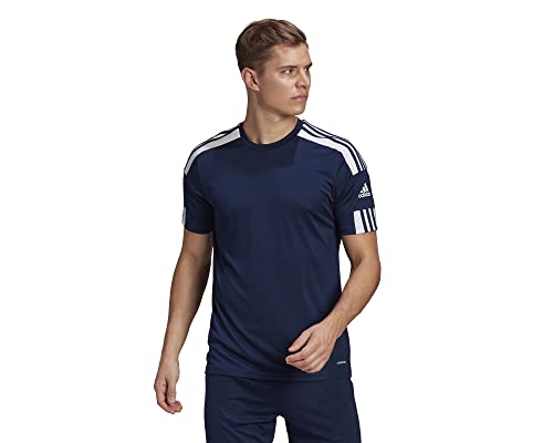 adidas Squadra 21 Jersey Camiseta de mangas corta, Team Navy Blue/White, L Hombre