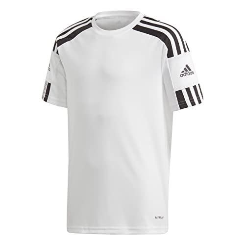 adidas Squadra 21 Jersey Camiseta de mangas corta, White/Black, 140 Niños