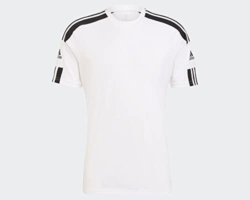 adidas Squadra 21 Jersey Camiseta de mangas corta, White/Black, M Hombre