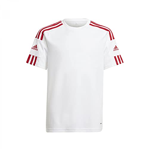 adidas Squadra 21 Jersey Camiseta de mangas corta, White/Team Power Red, 164 Niños