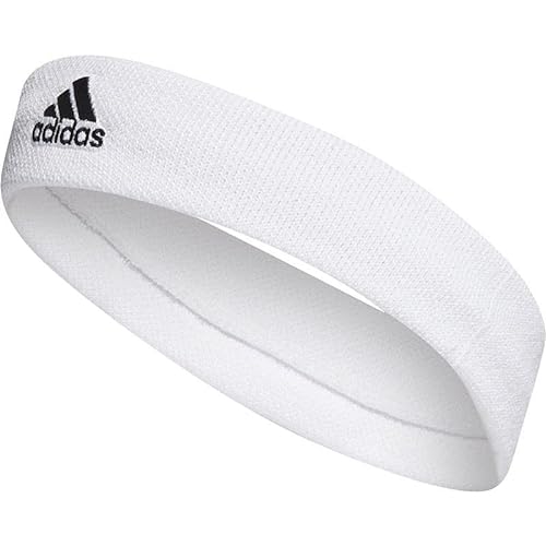 adidas Tennis Headband Head Band, White/Black, One Size Unisex