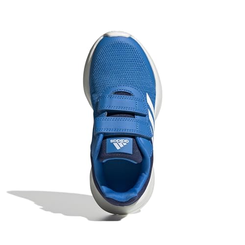 adidas Tensaur Run Shoes CF, Zapatillas, Blue Rush/Core White/Dark Blue Strap, 28 EU