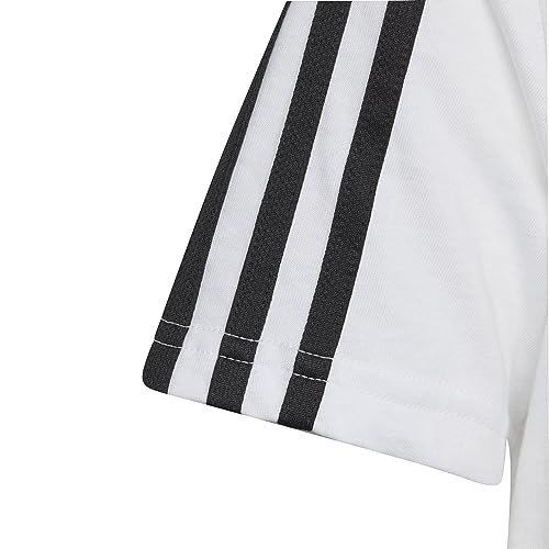 adidas Unisex Niños T-Shirt (Short Sleeve) U 3S tee, White/Black, IC0605, 164