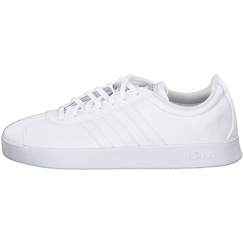 adidas Vl Court 2.0 Shoes, Zapatillas Mujer, Ftwr White Ftwr White Cyber Met, 38 EU