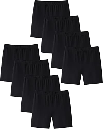 Adorel Braguitas bajo Vestidos Leggings Niñas Paquete de 8 Negro 11-12 Años (Tamaño del Fabricante 170)