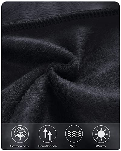 Adorel Leggins Térmicos Pantalón Forros Algodón para Niñas Pack de 2 Negro Clásico & Gris Obscuro 5-6 Años (Tamaño del Fabricante 120)