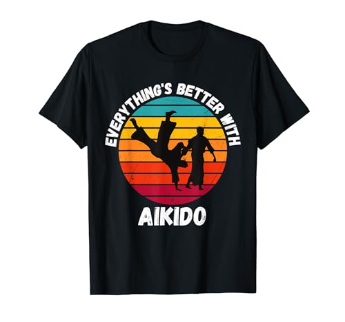 Aikido vintage todo es mejor con Aikido Retro Camiseta