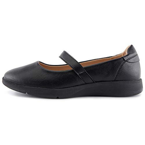 Alexis Leroy Mocasines para Mujer Loafers Casual Zapatos de Conducción Cómodos Bailarinas Mujer Negro 37 EU / 4 UK