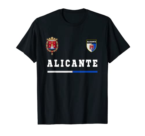 Alicante Fútbol/Deportes Bandera Fútbol Camisetas Camiseta