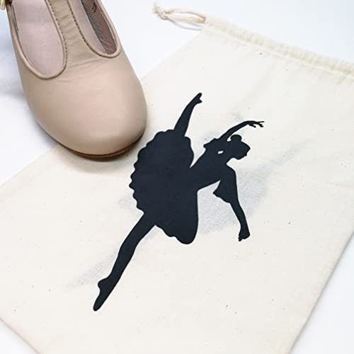 Alipis Bolsa de Zapatos para Mujer Pointe 2Pcs Bags Bags Poil Zapatos con Cordón Mochila Mochila Lona Ballet Zapatos de Almacenamiento Bolsa de Almacenamiento Bolsa de Zapatos