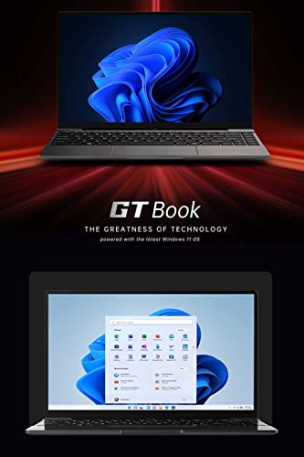 ALLDOCUBE GTBook portátil PC de 14 Pulgadas, Windows 11, Intel Jasper Lake N5100, Cuatro núcleos, 12GB RAM, 256GB SSD, Pantalla IPS FHD, WiFi 6, Bluetooth 5.1, Tipo-C, Espacio Exterior Gris