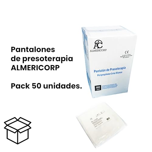 ALMERICORP Pantalón de Presoterapia Polipropileno 50 Unidades estéticas, Fisioterapia y spas.