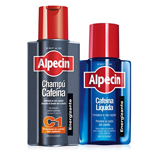 Alpecin Champú y Loción Anticaída | Cafeína C1 y Cafeína Liquida | para hombre | Tratamiento para la caida del cabello