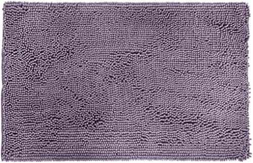 Amazon Basics - Alfombrilla de baño, antideslizante, de microfibra, 53.34 x 86.36 cm, Lavanda