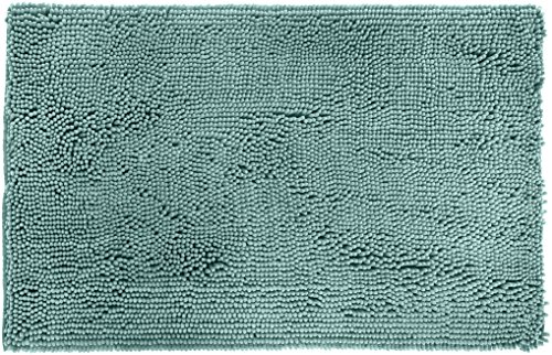 Amazon Basics Alfombrilla de baño, antideslizante, de microfibra, Verde espuma de mar, 86.36 cm x 53.34 cm
