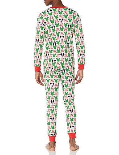 Amazon Essentials Disney Conjuntos de Pijama Ceñidos de Algodón Hombre, Mickey Holiday - Mens Snug-fit, XS