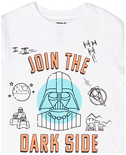 Amazon Essentials Disney | Marvel | Star Wars Camisetas de manga corta (anteriormente Spotted Zebra) Niño Pequeño, Pack de 4, Multicolor/Star Wars, 4 años