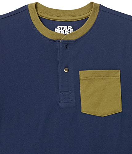 Amazon Essentials Disney | Marvel | Star Wars Camisetas Henley de Manga Corta (Previamente Spotted Zebra) Niño, Pack de 2, Star Wars Icons, 2 años