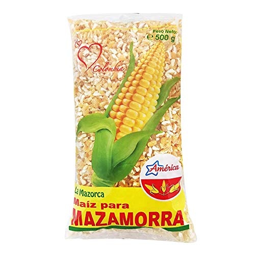 América- La Mazorca- Maíz para Mazamorra- Maiz Trillado Producto 100% Colombiano 500 Gramos