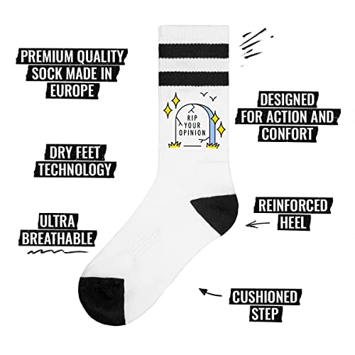 American Socks Rip your opinion - Mid High - Calcetines de deporte para hombre y mujer, Calcetines de Crossfit, Calcetines de Padel, Calcetines de Running, Calcetines de Ciclismo, Bici y Skate