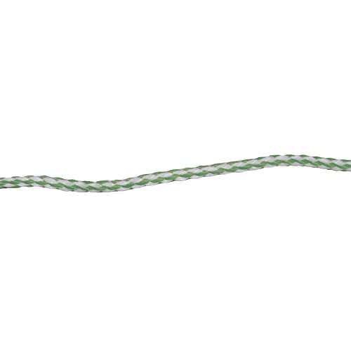 Amig - Cuerda de Plástico Trenzado Verde y Blanco Mod.20120 | Cordón Multiusos de Polipropileno para Tendederos de Ropa, Sujecciones de Lonas, Jardinería, Agricultura o Pesca