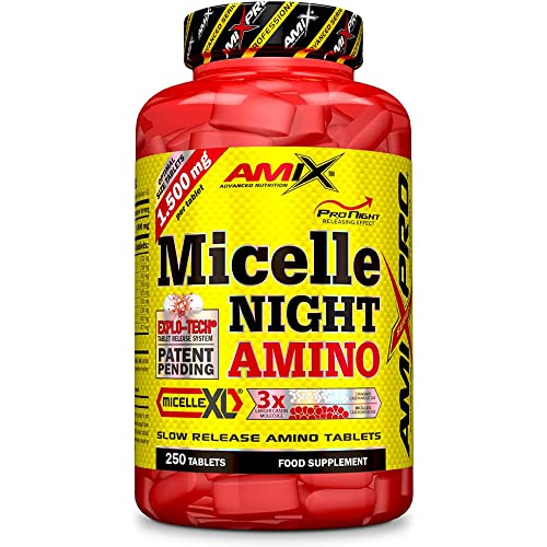 AMIX - Suplemento Alimenticio Michelle Night Amino en 250 Tabletas - Ayuda a Prevenir la Pérdida de Masa Muscular - Aporte de Energía - Suplemento Deportivo