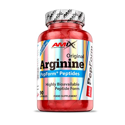 AMIX - Suplemento Deportivo - Arginina Pepform en Cápsulas 90 - Favorece la Recuperación Muscular - Péptidos de Arginina de Rápida Absorción - Aminoácidos Esenciales