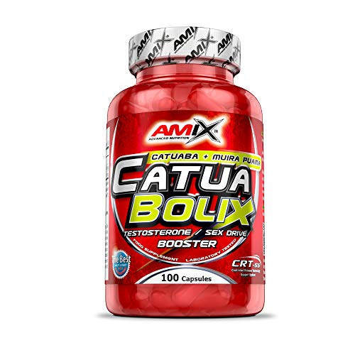 AMIX - Suplemento Deportivo Catuabolix en 100 Cápsulas - Ayuda al Incremento de la Testosterona - Contribuye a Aumentar la Fuerza y Masa Muscular - Suplemento Alimenticio