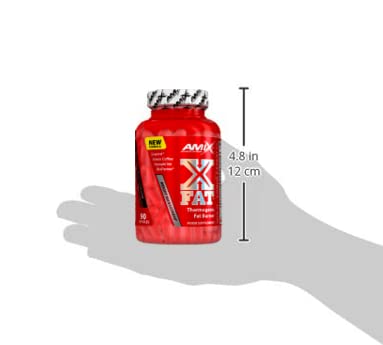 Amix - X-Fat Thermogenic Fat Burner - Suplemento Alimenticio - Quemador de Grasa - Con 7 Ingredientes de Alta Potencia - Nutrición Deportiva - Contiene 90 Cápsulas
