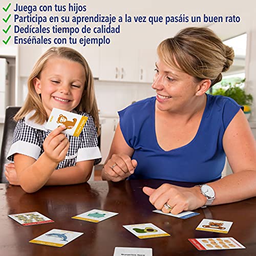 AMOR CON PALABRAS - Bilingual Kids | Juegos de Mesa para niños para Aprender Inglés y Español: Palabras y Abecedario para Niños. Juegos Educativos para Aprender a Leer y Hablar Inglés y Español