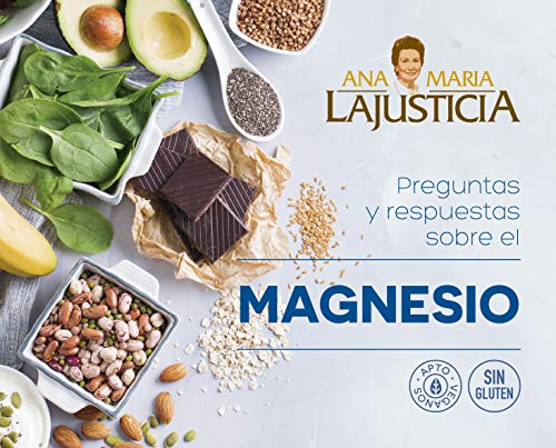 Ana Maria Lajusticia, Magnesio total 5 Disminuye el cansancio y la fatiga,mejora el funcionamiento del sistema nervioso. Apto para veganos. 100 Unidades (Paquete de 1)