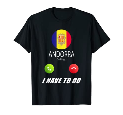 Andorra Bandera Souvenir Andorra llama Camiseta