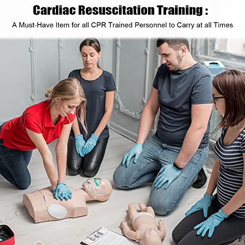 Aoutacc 50 PCS CPR Face Shield, Kit de emergencia CPR desechable, Pocket Shield para entrenamiento de reanimación cardíaca Primeros auxilios (paquete de 50)