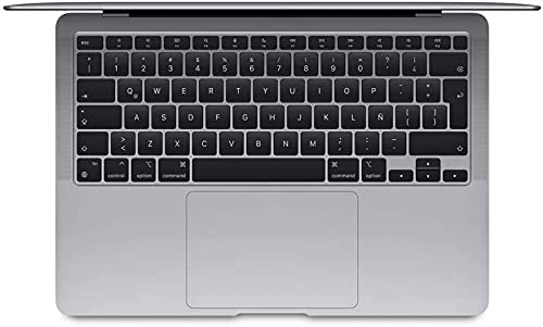 Apple Macbook Air de finales de 2018 con Intel Core i5 de 1,6 GHz, 13 pulgadas, 8 GB de RAM, SSD de 128 GB (con teclado Qwerty en español) - Gris espacial (Reacondicionado)