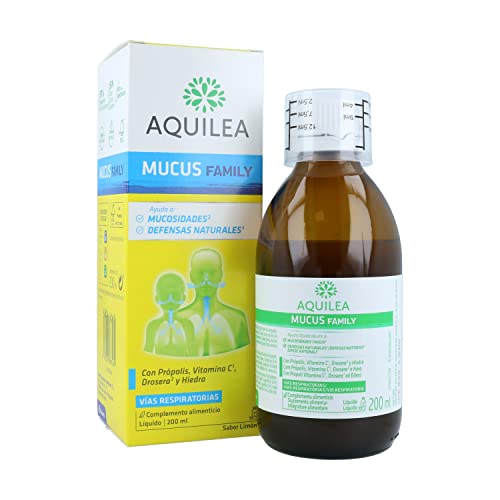 AQUILEA Mucus Jarabe 200 ml | Vías Respiratorias | N-acetilcisteína MSM Própolis Drosera Hiedra y Vitamina C