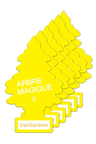 Arbre Magique Kit de 6 Perfumadores Ambientadores Pino Vainillarôme Super Aroma de Larga Duración para Coche, Casa, Oficina
