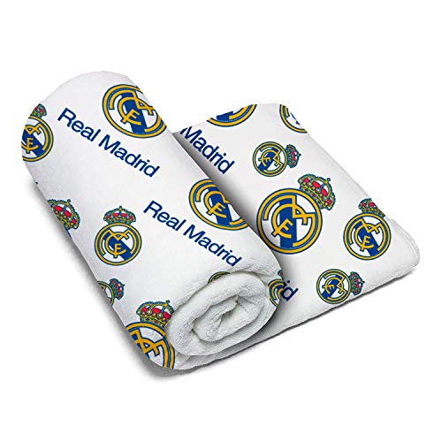 ARDITEX RM13727 Manta de Coralina de 150x95cm de Clubs-Real Madrid CF
