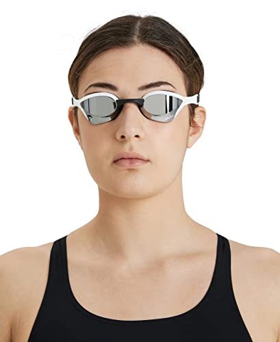 Arena Cobra Ultra Swipe MR Gafas de natación, Unisex-Adult, Silver-White, Talla única