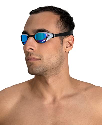 ARENA Gafas Cobra Core Swipe Mirror Natación, Unisex Adulto, Blue/White, Talla Única