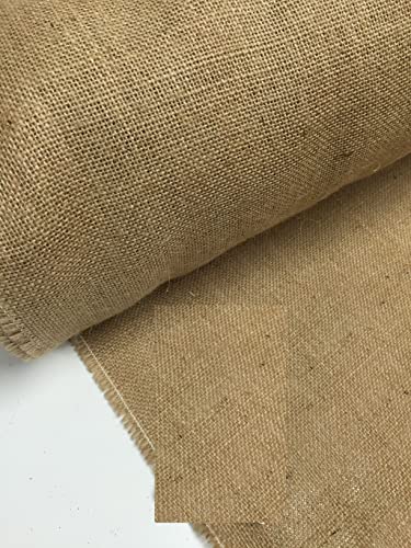 Arpillera de yute de arpillera de 101,6 cm de ancho, ideal para manualidades, bolsas de sacos, paños de tapicería, jardín (1 metro)