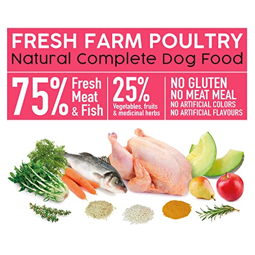 Arquivet Fresh Farm Poultry - 10 Kg - Alimento Completo para Perros - Carne y Pescado Frescos