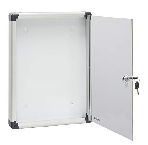 Arregui PAN52 Panel de Anuncios de Aluminio y metacrilato para 1 Hoja DIN A4, Plata, 40 x 30 cm