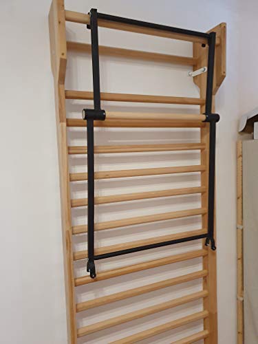 ARTIMEX Barra de traccion Plegable para espaldera - utilizadas en hogares, gimnasios o centros de Fitness para Entrenamiento y Fitness, código 248 (Negro)