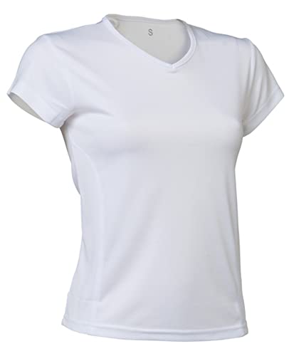 ASIOKA - Camiseta Deportiva niña - Camiseta técnica niña Maga Corta - Color Blanco