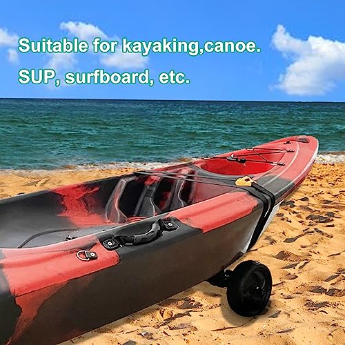 ASMSW Carrito universal para kayak, kayak, barco, canoa, carrito de transporte, rueda