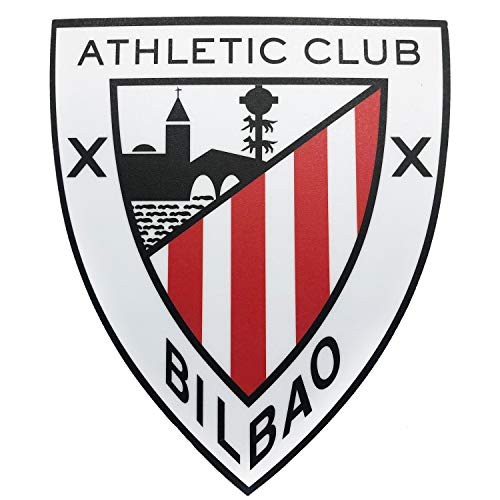 Athletic Club de Bilbao - Alfombrilla para Ratón - Forma y Colores del Escudo del Club - Base de Goma Antideslizante - Revestimiento Impermeable - Producto Oficial del Equipo