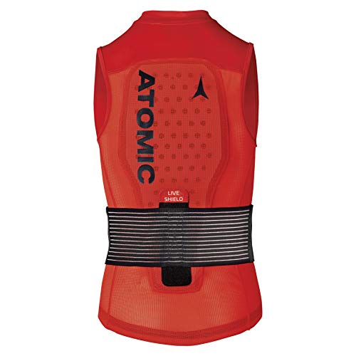 Atomic Live Shield Vest Jr, Unisex niños, Red, S